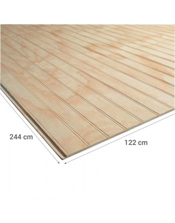 TERCIADO RANURADO COLONIAL 9MM